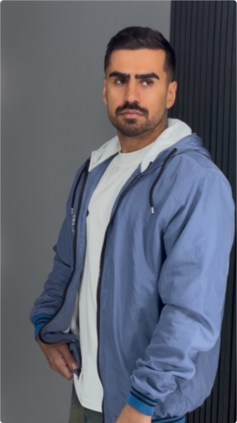 سوییشرت بادگیر داخل خز رنگ بنفش