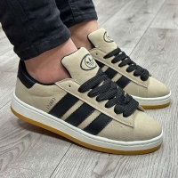 کتونی مردانه مدل آدیداس کامپوس(ADIDAS-CAMPUS) رنگ کرم مشکی