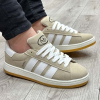 کتونی مردانه مدل آدیداس کامپوس(ADIDAS-CAMPUS)رنگ کرم سفید