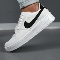 کتونی ونس مردانه مدل نایک ایر فورس(NIKE AIR FORCE)رنگ سفید نایک مشکی