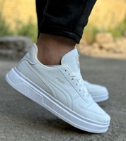 کتونی ونس مردانه مدل پوما رنگ تمام سفید