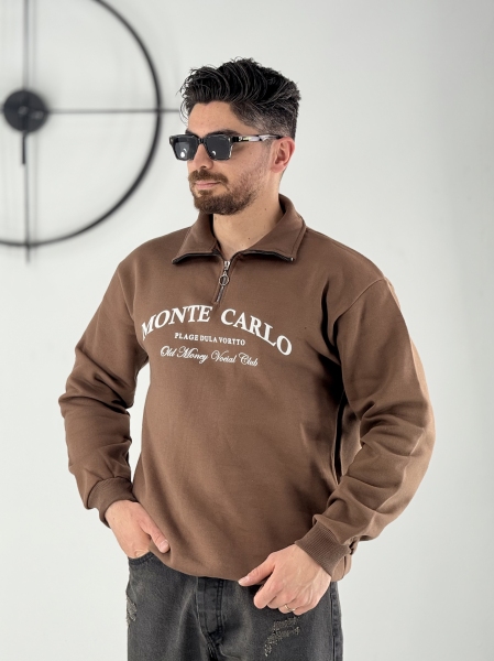 دورس نیم زیپ چاپی موکا