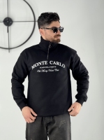 دورس نیم زیپ چاپی مشکی