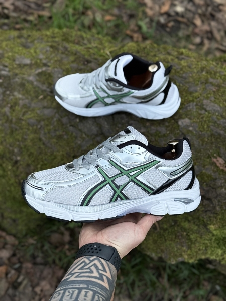 کتونی اسپرت سایز بزرگ asics 1140 سفید سبز