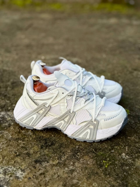 کتونی اسپرت BALENCIAGA دو تیکه سفید طوسی