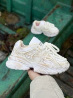 کتونی سایز میانه FASHION کاستوم سفید طلایی