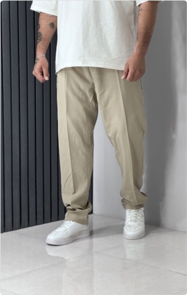 شلوار نیم بگ مازراتی مردانه رنگ روشن