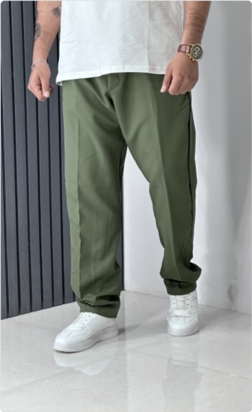 شلوار نیم بگ مازراتی رنگ سبز