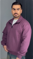 دورس نیم زیپ صددرصد پنبه رنگ بنفش
