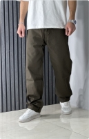 شلوار بگ کتان کجراه رنگ سبز