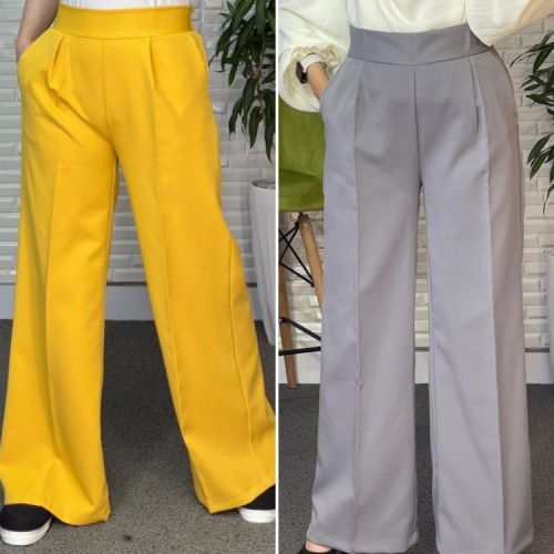 شلوار بگ مازراتی خردلی / شکلاتی / طوسی