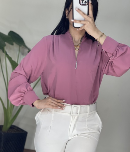 شومیز الیزه یقه مروارید2