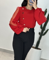 شومیز کارتیر بغل 4دکمه مازراتی