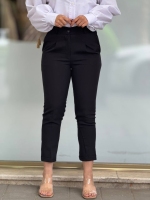 شلوار مازراتی کمربندی پاکتی مشکی