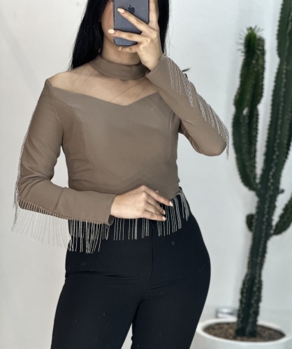 شومیز نیم تنه زنجیر دار