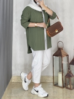 مانتو پیراهنی کراش بغل هلال