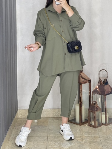 ست لینن بالا 2جیب