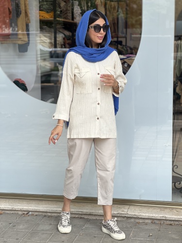 مانتو کراش جیب پاکتی