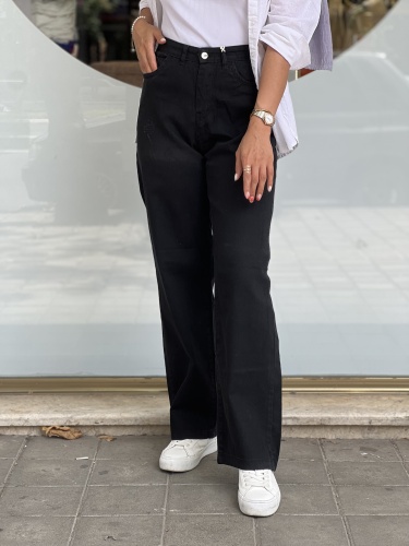 شلوار نیم بگ جین