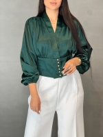 شومیز جلو دکمه چپ و راستی