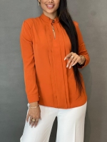 شومیز یقه7جلو پیله دار