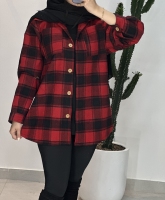 شکِت چهارخونه پشمی2جیب