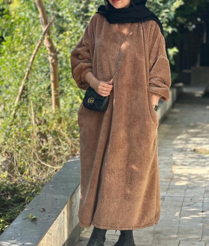 پالتو بلند جلو بسته تدی