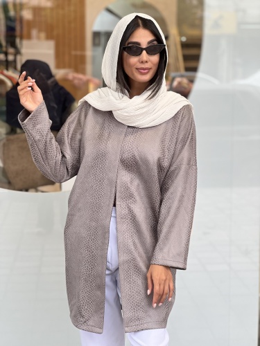 مانتو خمره ای پوست ماری