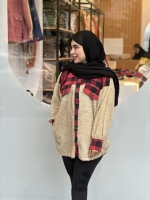 تدی ترکیبی چهارخونه 2جیب