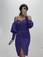 پیراهن بلند آستین پفکی