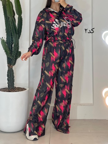 ست هودی شلوار بغل دکمه