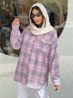 پالتو چهارخونه جلودکمه