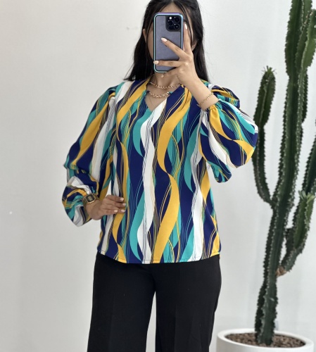 شومیز طرحدار کارتیر دار الیزه