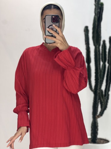 شومیز کراش یقه چین