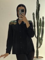 شومیز الیزه بالا پولکی