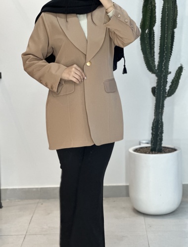 کت مازراتی یقه ارشال تک دکمه