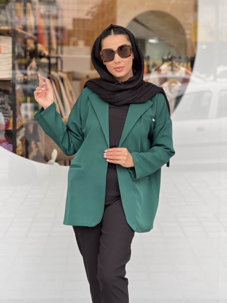 مانتو کتی جیب مرواریدی