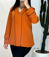 شومیز الیزه مغزی دوزی مشکی