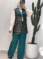 ست ژیله شلوار خرجکاردار