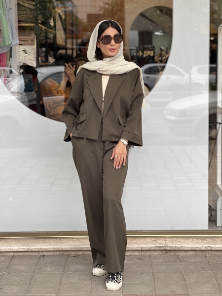 کت شلوار مازراتی جیب پاکتی