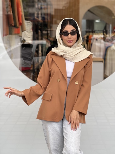 مانتو مازراتی دکمه طلایی یقه انگلیسی