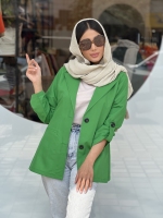 مانتو داکرون2دکمه آستین پاگون