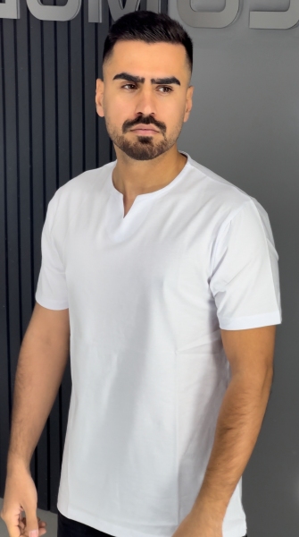 یقه کوبایی پنبه سفید