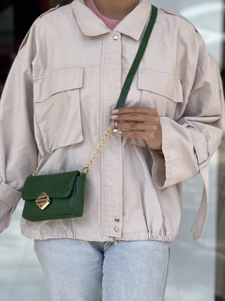 کیف سگک طلایی زارا