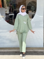 ست جلو بسته سرشانه نگینی