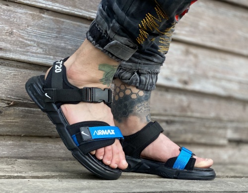 صندل نایک ایر مکس مشکی آبی