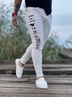 شلوار جین Fashion سفید مشکی