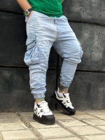 شلوار جین شش جیب Guess آبی روشن