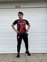 ست تیشرت و اسلش ورزشی Persepolis مشکی قرمز