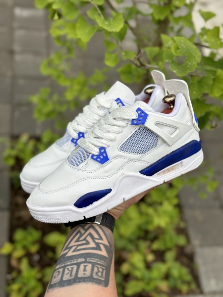 کتونی حراجی JORDAN 4 سفید آبی